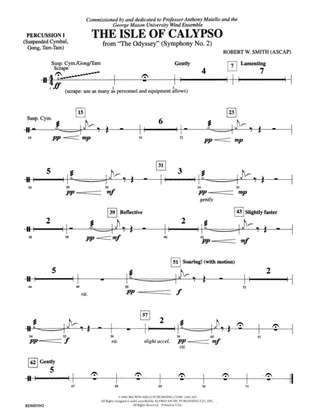 The Isle of Calypso (from The Odyssey (Symphony No. 2)): 1st Percussion