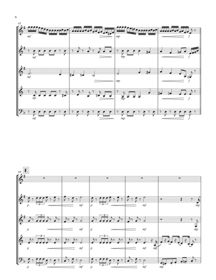 March (from "The Nutcracker Suite") (F) (Brass Quintet - 3 Trp, 1 Hrn, 1 Trb)