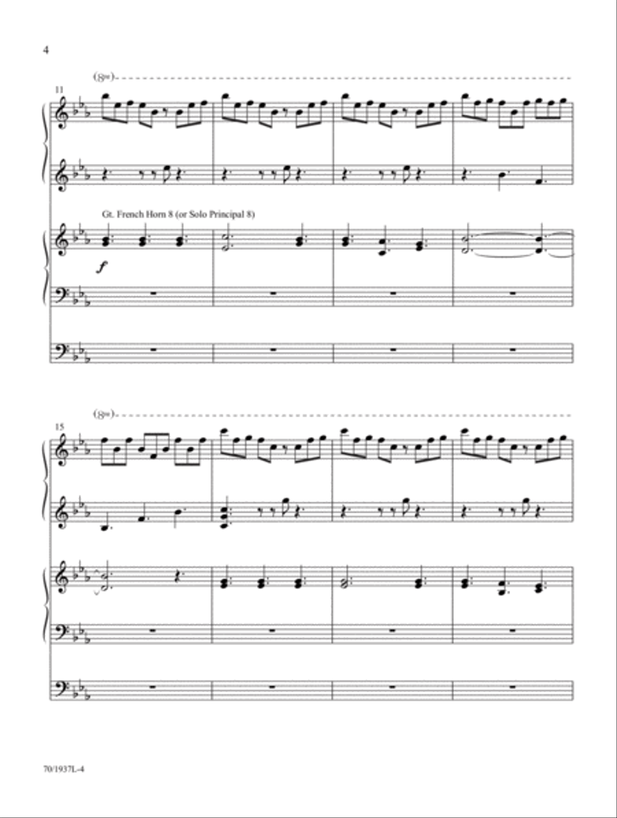 Festive Preludes for the Church Year Organ scores gallery preview page 4