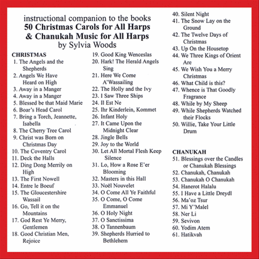 50 Christmas Carols for All Harps Harp scores gallery preview page 1