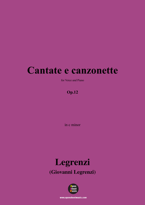 Legrenzi-Cantate e canzonette,Op.12,in c minor