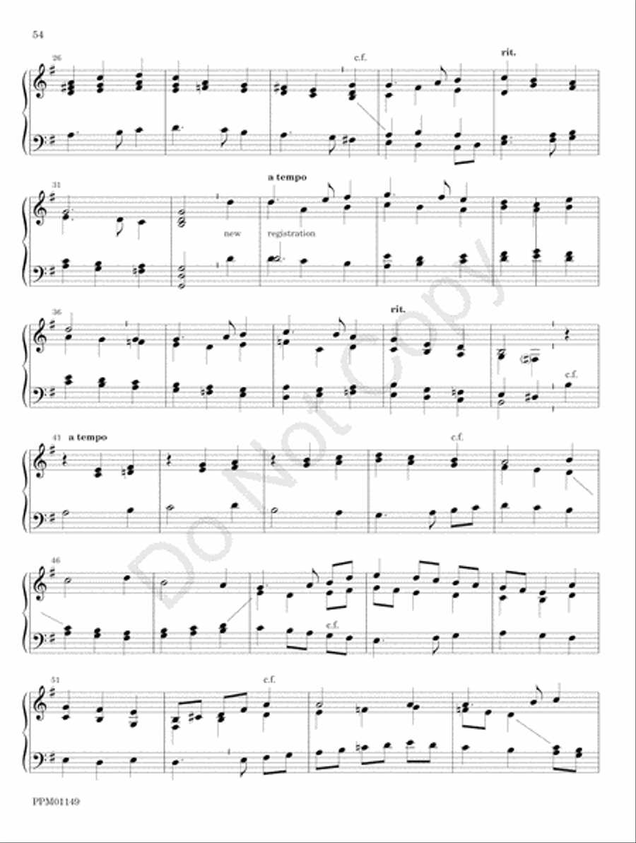 Organ Works for the Church Year Organ scores gallery preview page 60