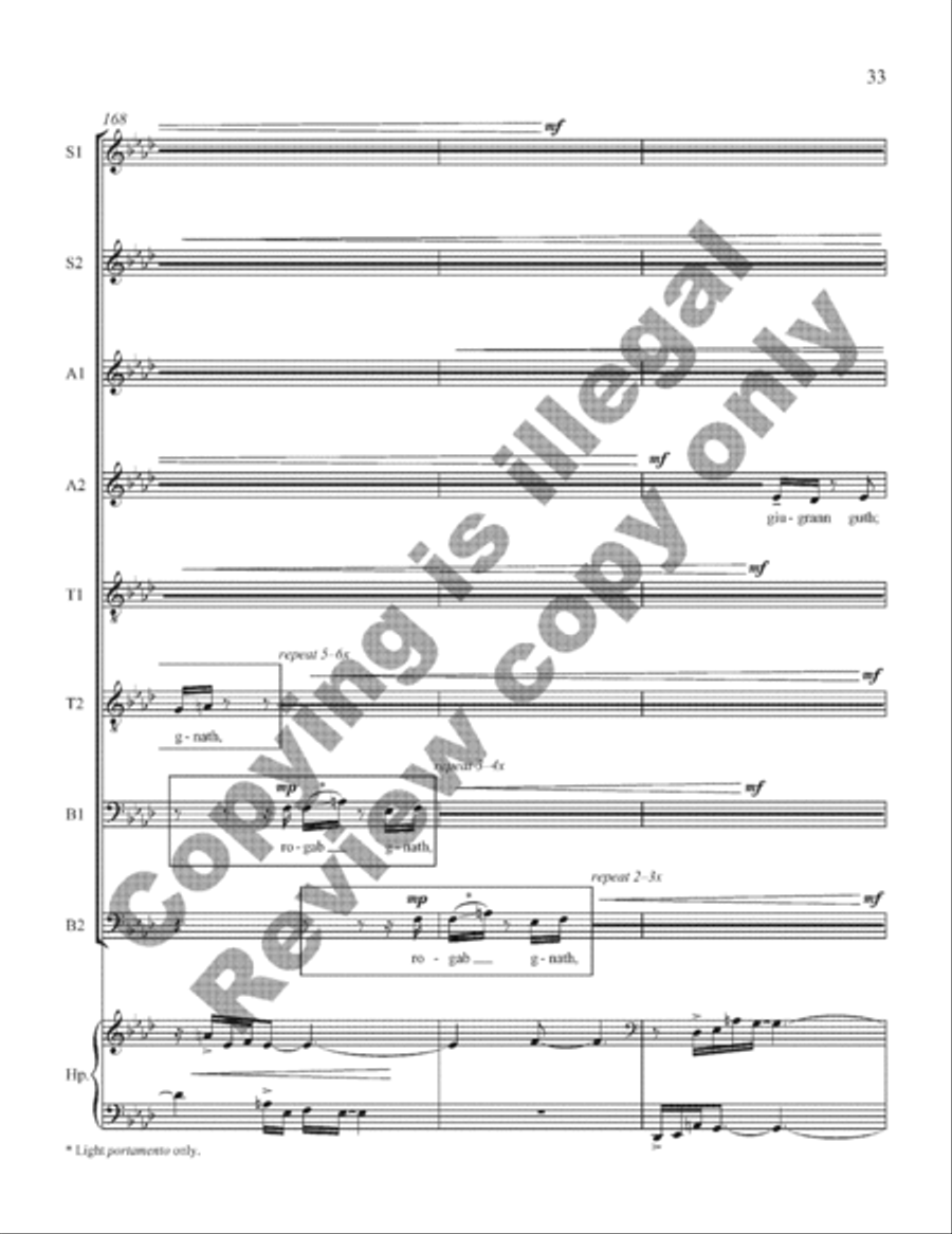Scel lem duib SSAATTBB scores gallery preview page 33