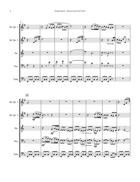 Hansel and Gretel Suite for Brass Quintet