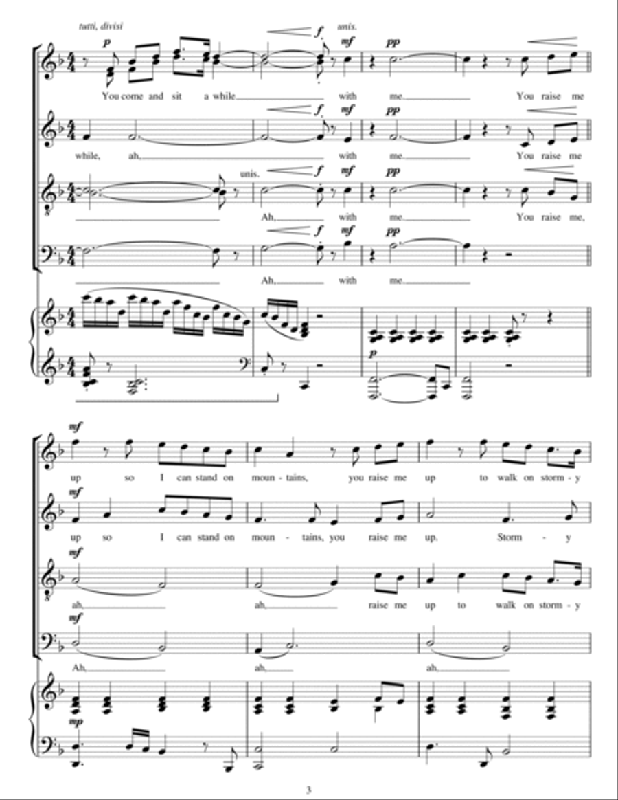 You Raise Me Up You Raise Me Up 4-Part scores gallery preview page 3