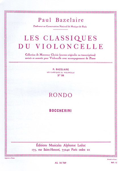 Classique Violoncelle No.38: Rondo