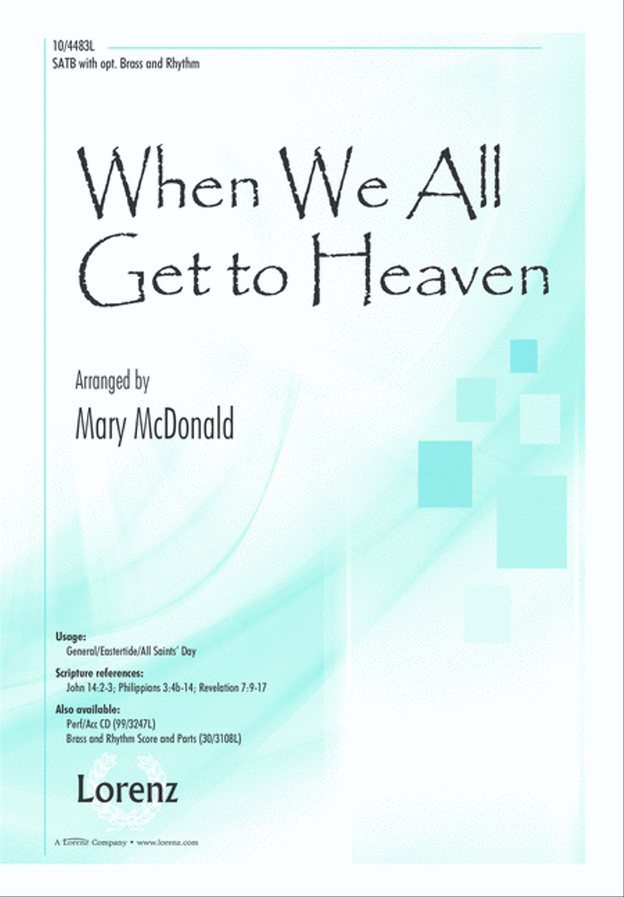When We All Get to Heaven 4-Part scores gallery preview page 1