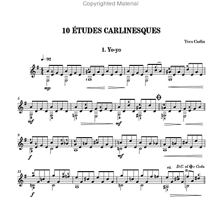 10 Études Carlinesques