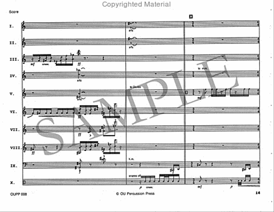Duo Chopinesque Percussion Ensemble scores gallery preview page 15