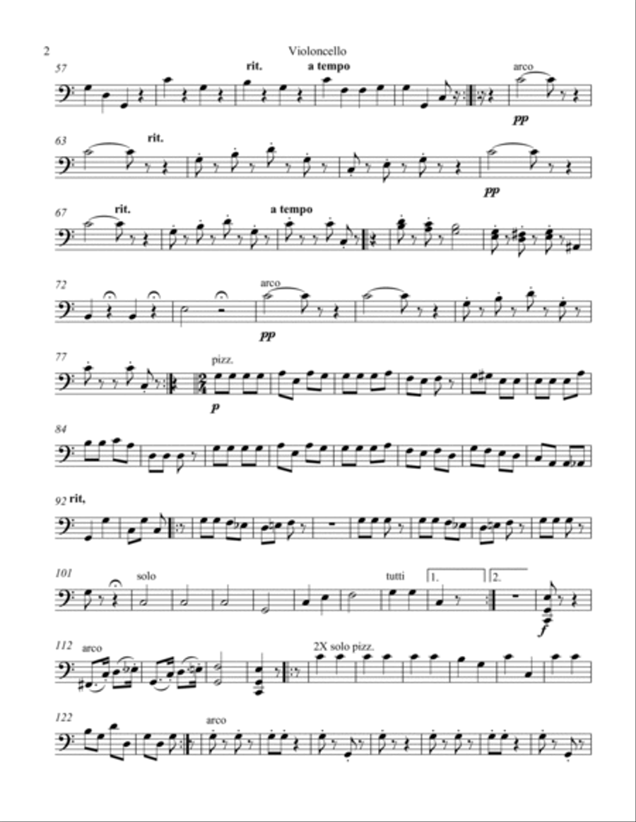 Moses Variations String Orchestra scores gallery preview page 4