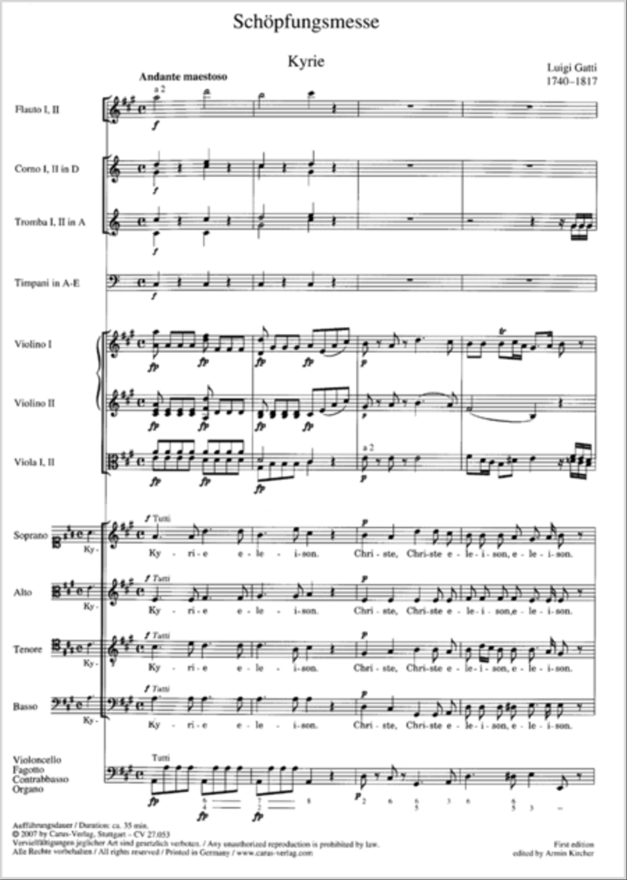 Creation Mass in A-major after Joseph Haydn (Schopfungsmesse in A nach Joseph Haydn) 4-Part scores gallery preview page 90