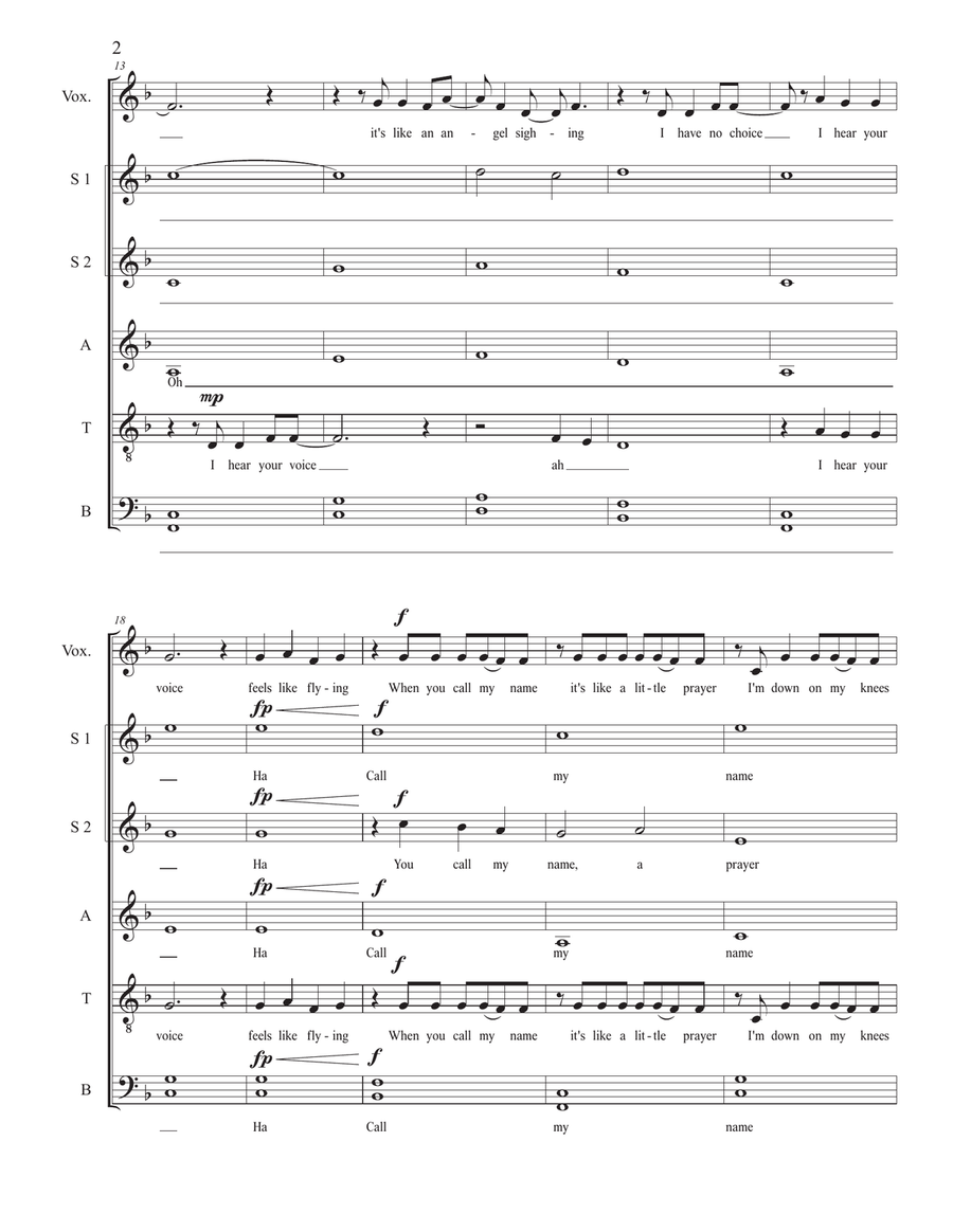 Like A Prayer 4-Part scores gallery preview page 2