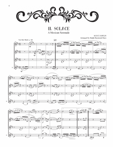Joplin Gems: A Suite for Clarinet Quartet image number null