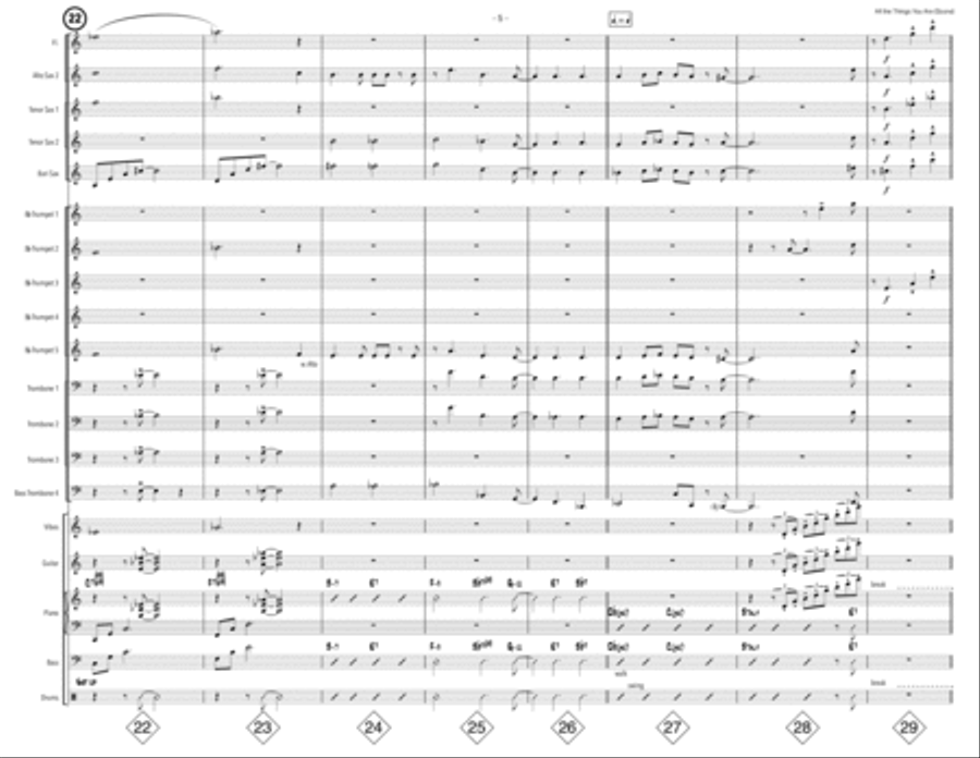 All The Things You Are Large Ensemble scores gallery preview page 5
