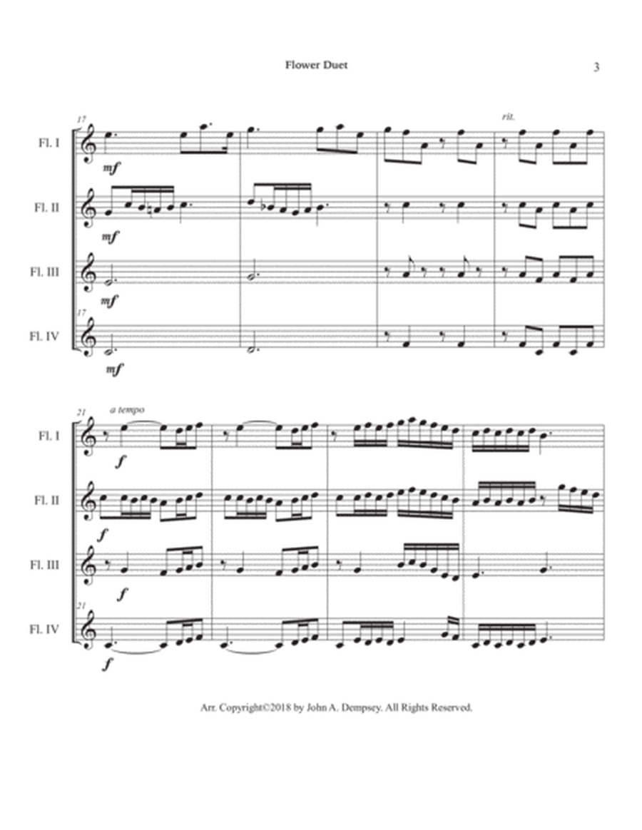 Flower Duet (Flute Quartet) image number null
