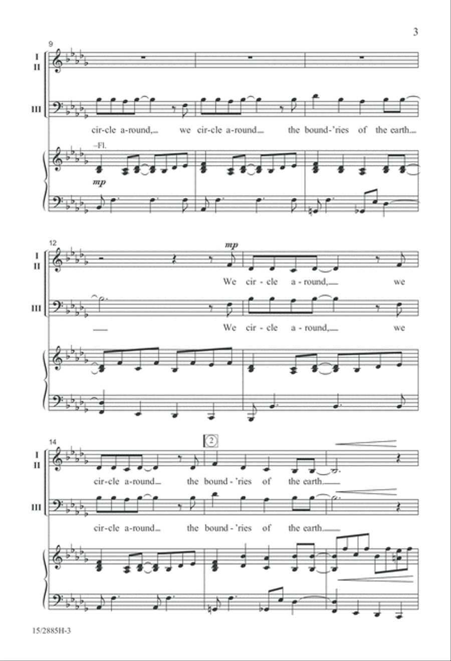We Circle Around Mixed Choir scores gallery preview page 3