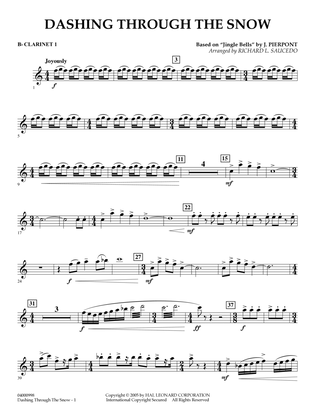 Dashing Through The Snow (based on "Jingle Bells") (arr. Richard L. Saucedo) - Bb Clarinet 1