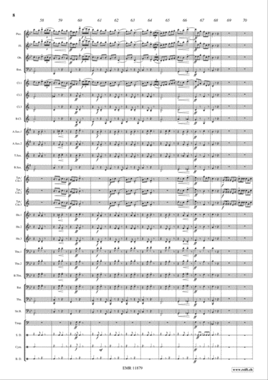 Marche Lorraine Marche Lorraine Concert Band scores gallery preview page 9