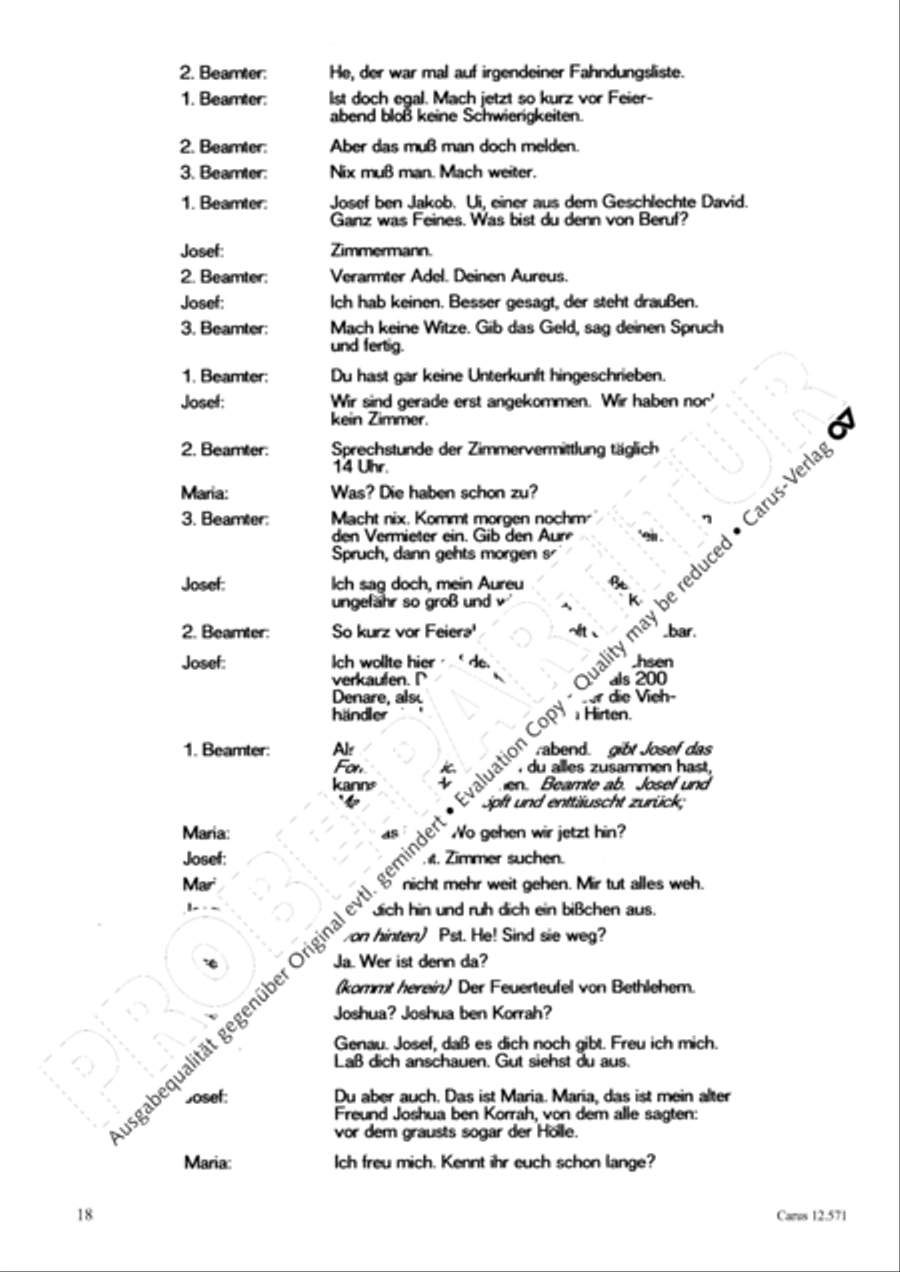 O je, Bethlehem Unison Choir scores gallery preview page 19
