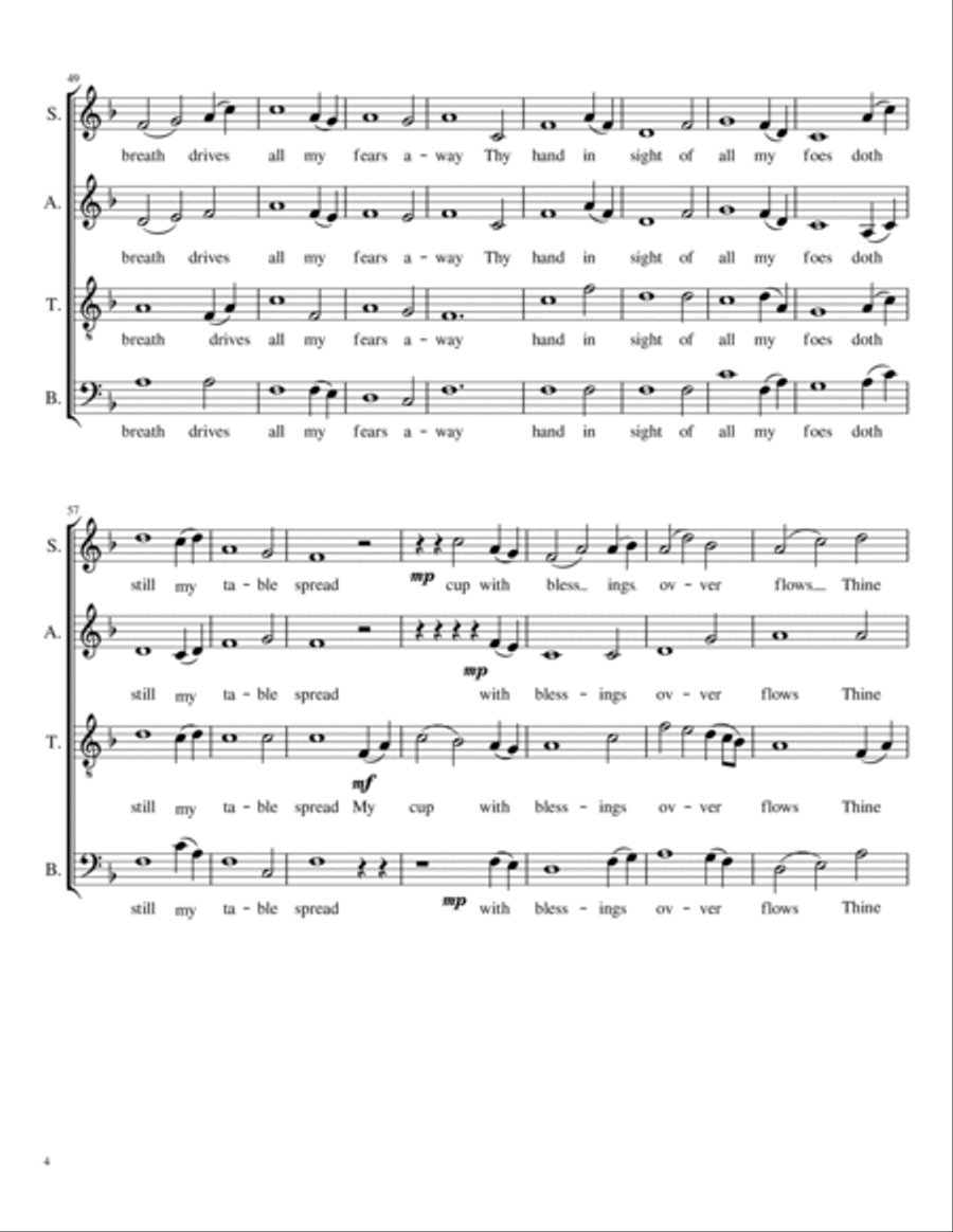 My Shepherd will supply my need Divisi scores gallery preview page 4
