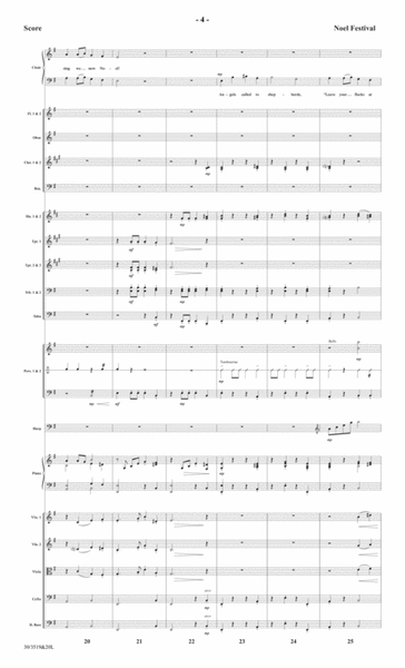 Noel Festival - Orchestral Score and Parts