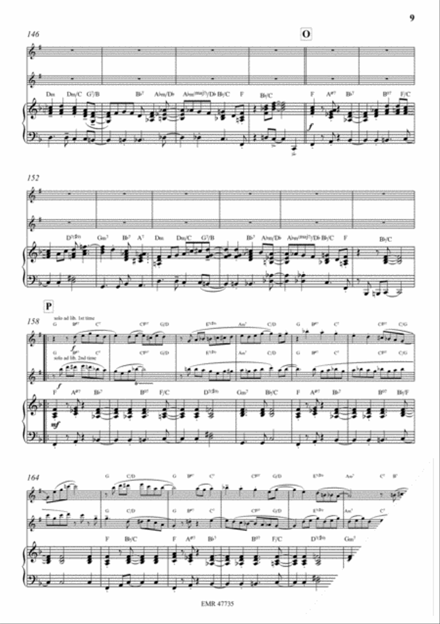 Jazzy Concerto Tenor Saxophone scores gallery preview page 9