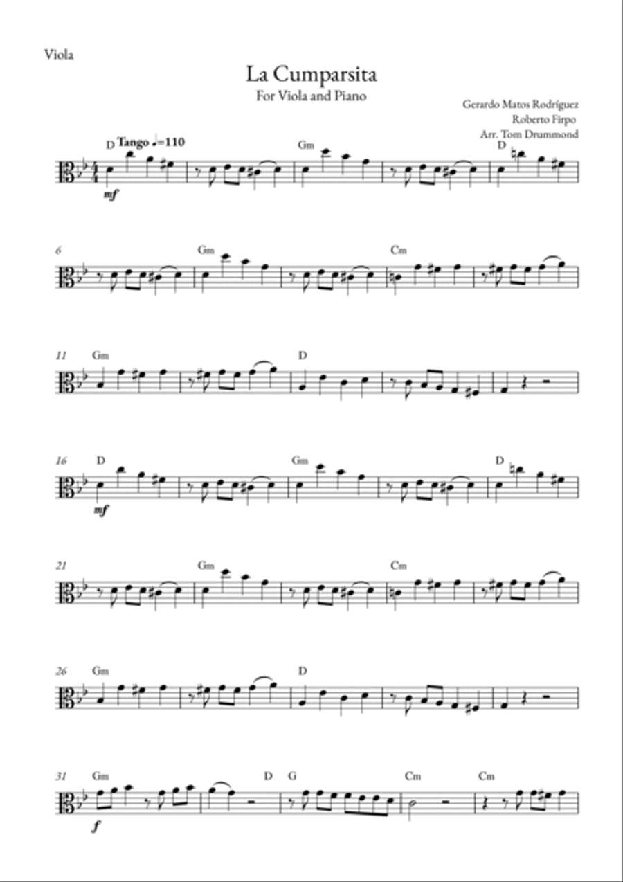 La Cumparsita Viola scores gallery preview page 5