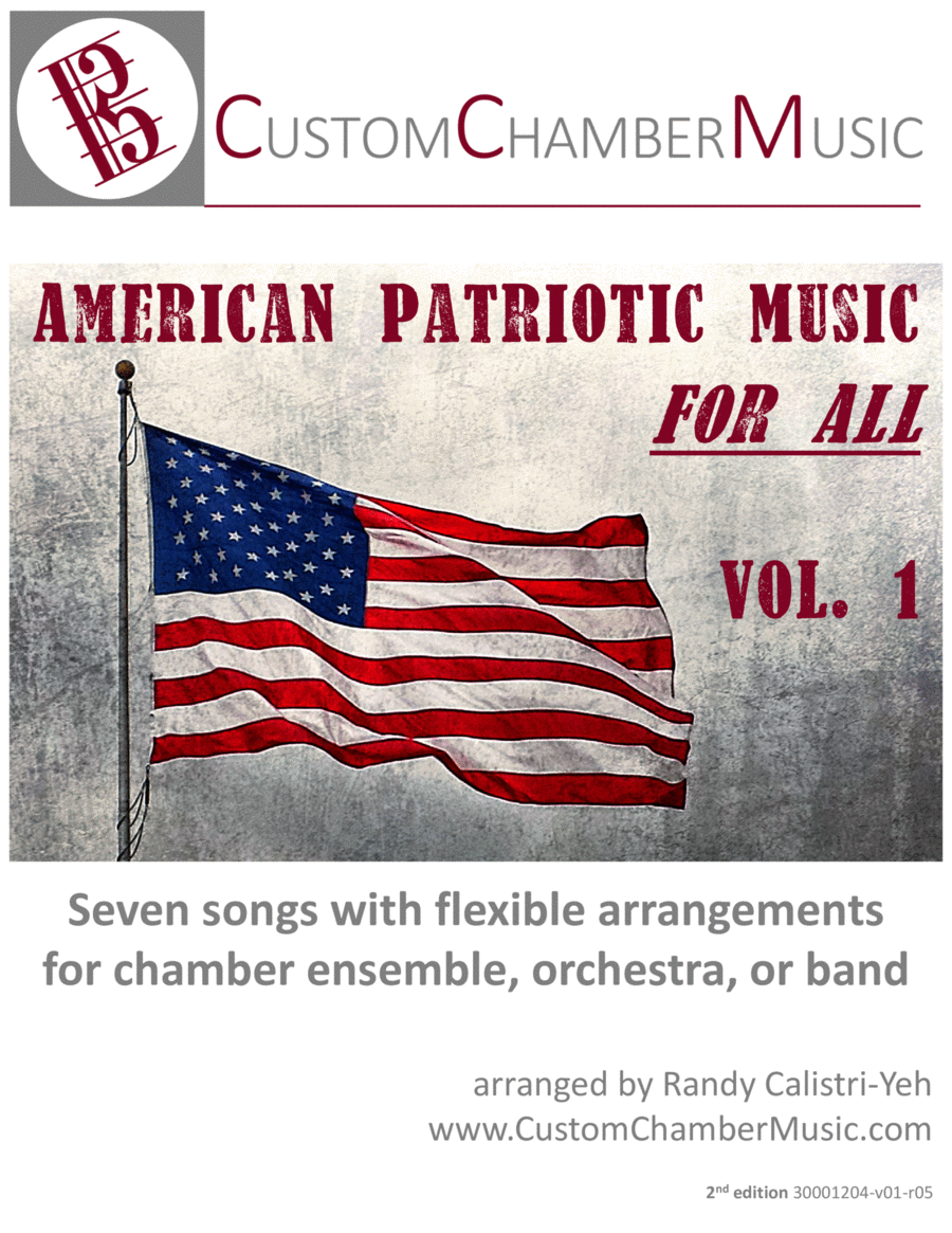American Patriotic Music for All, Volume 1 (Flexible Ensemble) Small Ensemble scores gallery preview page 1
