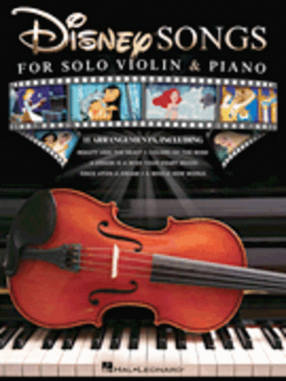 Book cover for Disney Songs for Solo Violin & Piano
