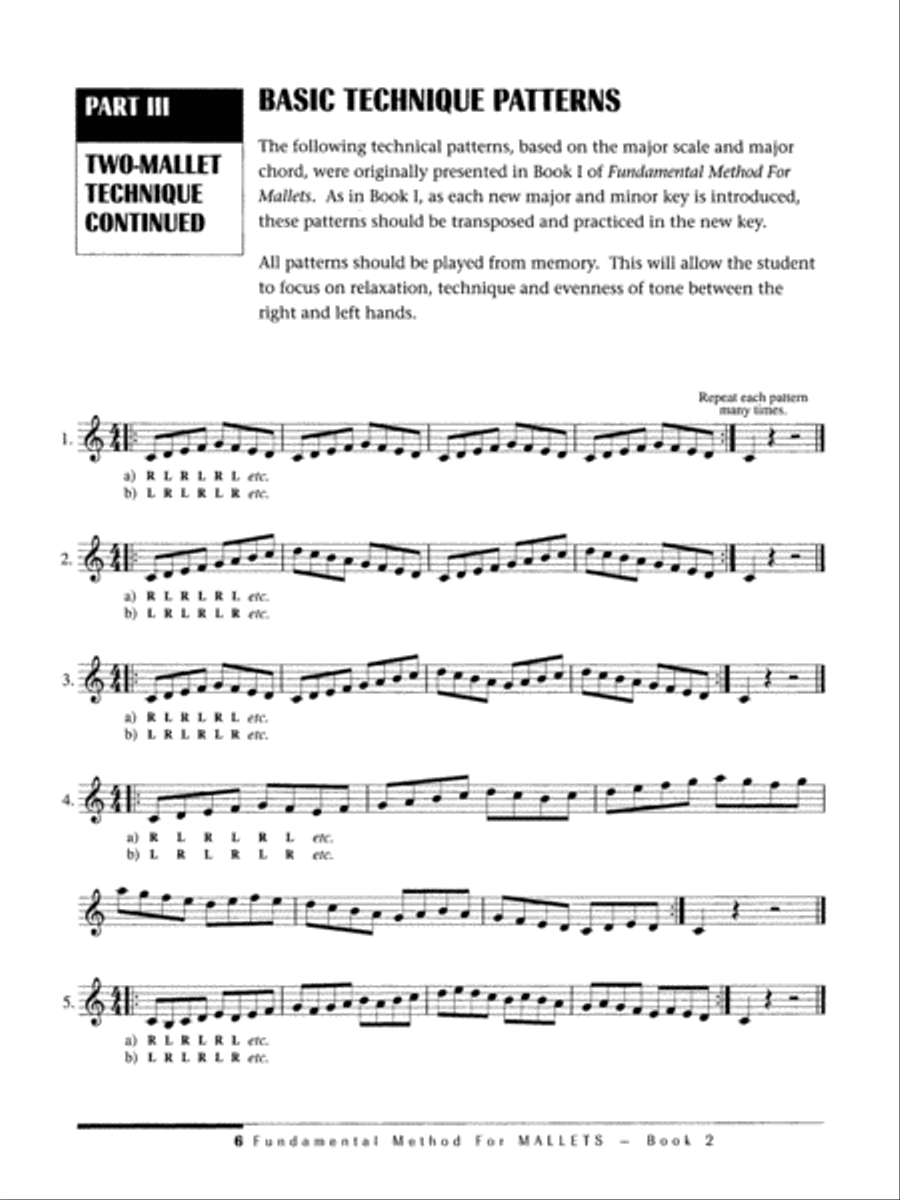 Fundamental Method for Mallets, Book 2 Percussion scores gallery preview page 3