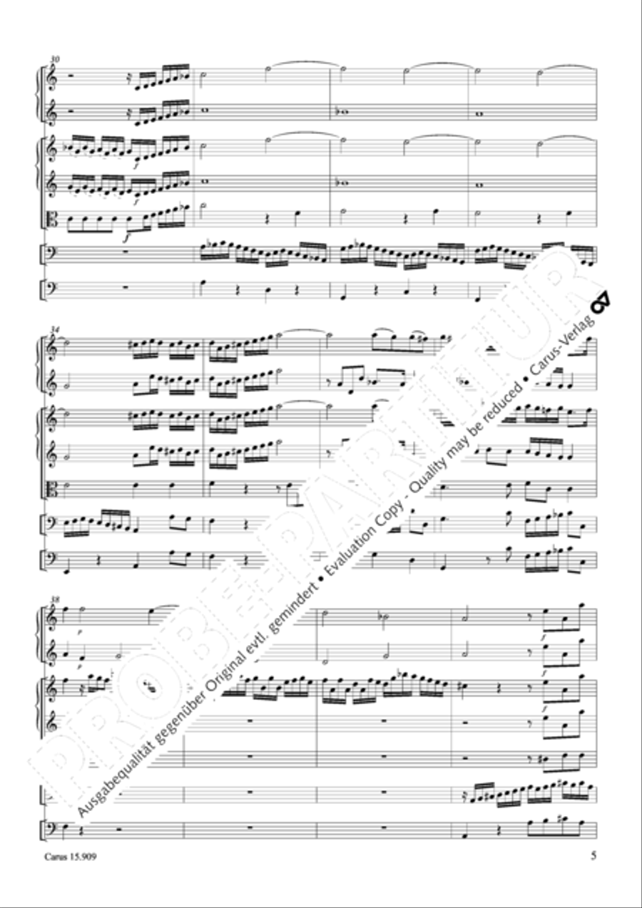 Ouverture in d Oboe scores gallery preview page 6