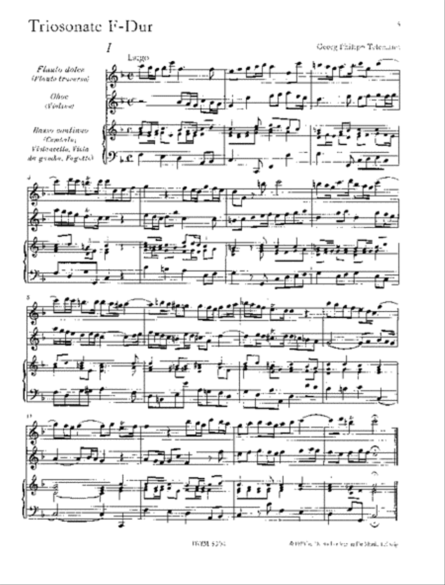 Trio Sonata in F major Score scores gallery preview page 2