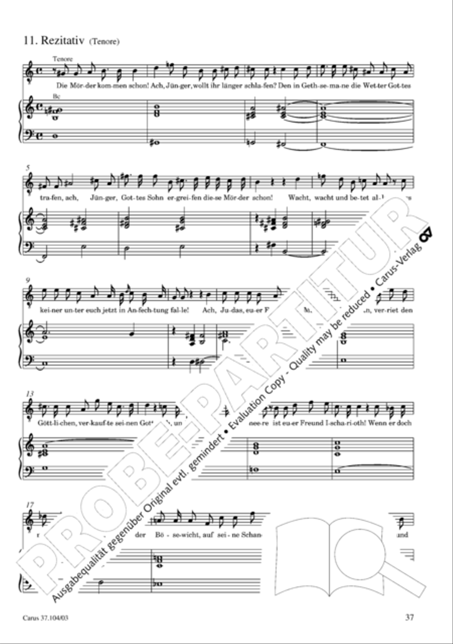 Ein Lammlein geht und tragt die Schuld 4-Part scores gallery preview page 38