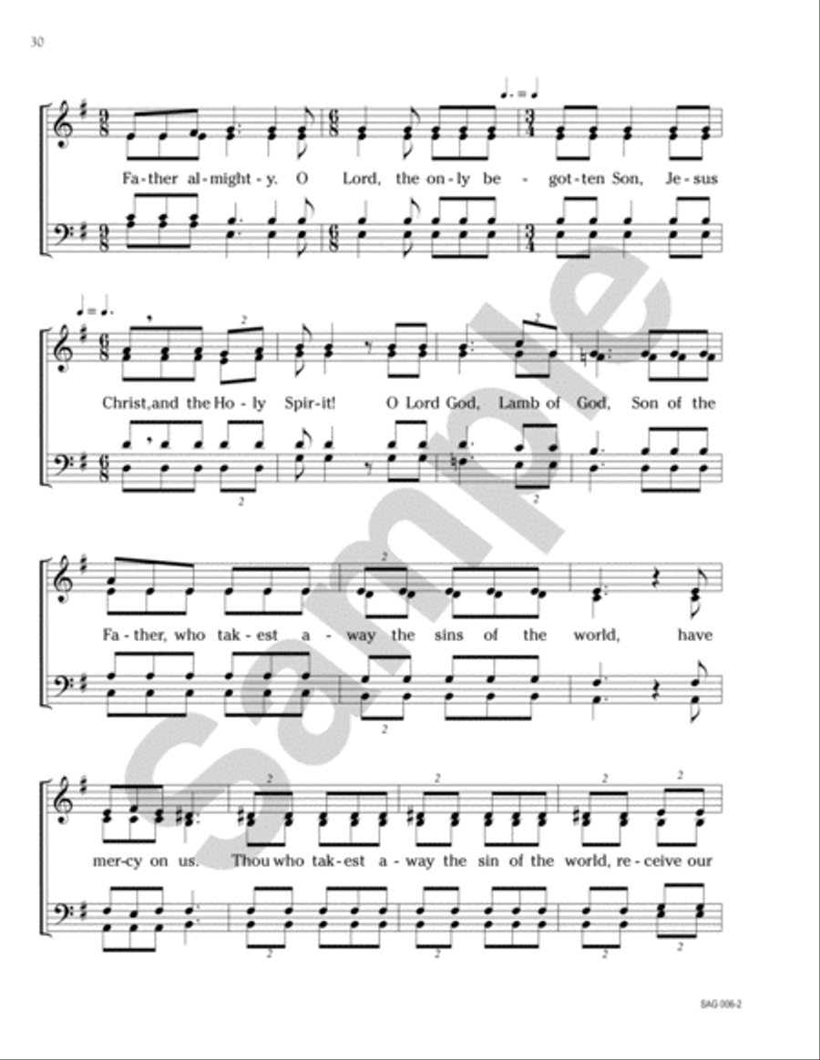 Selected Orthodox Sacred Choral Works, vol. 1 (Orthodox Liturgical Singing in America) Choir scores gallery preview page 20