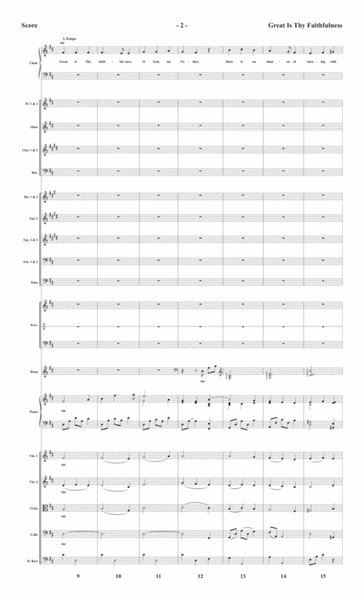 Great Is Thy Faithfulness - Orchestral Score and CD with Printable Parts