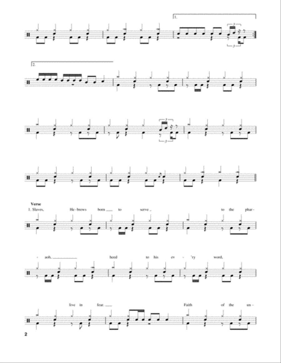 Creeping Death Drum Set scores gallery preview page 2