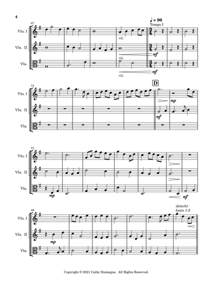 Alleluia! Sing to Jesus - String Trio (Two Violins, Viola) image number null