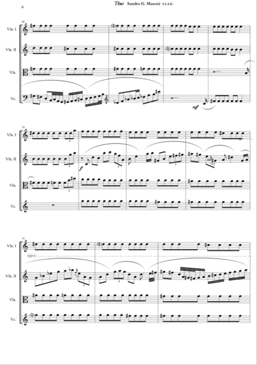 Thus (score) Thus (score) String Quartet scores gallery preview page 6