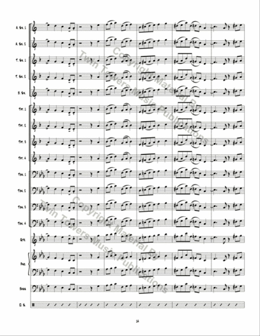 DJ Private Eye Jazz Ensemble scores gallery preview page 15