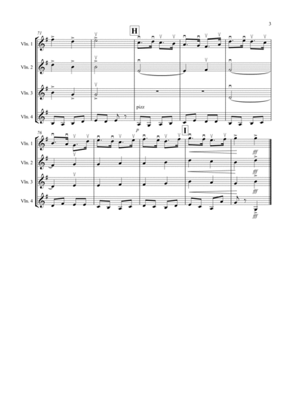 March (Fantasia from the Nutcracker) for Violin Quartet image number null