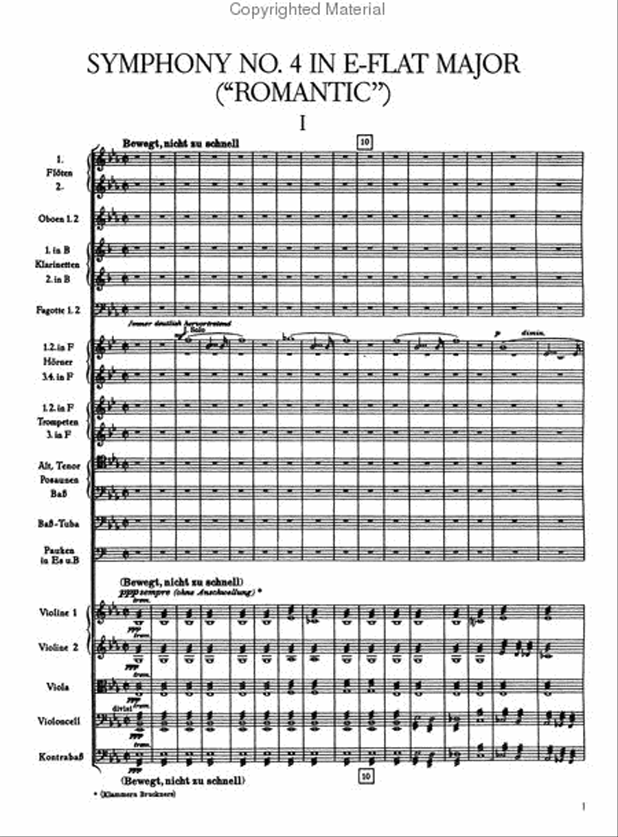 Symphonies Nos. 4 and 7 in Full Score Full Orchestra scores gallery preview page 2