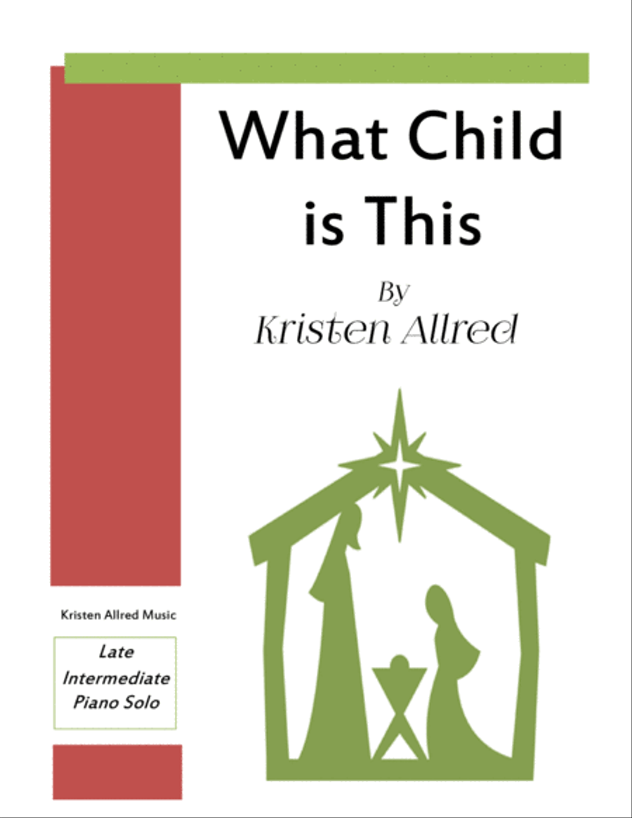 What Child is This Piano Solo scores gallery preview page 1