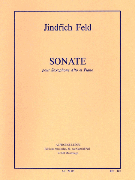 Sonate Pour Saxophone Alto Et Piano