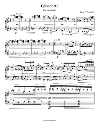 Episode no. 2 for Piano