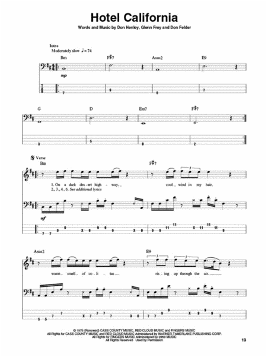 Eagles Collection / Songbook scores gallery preview page 6