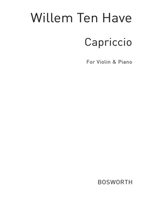 Book cover for Capriccio For Violin And Piano Op.24