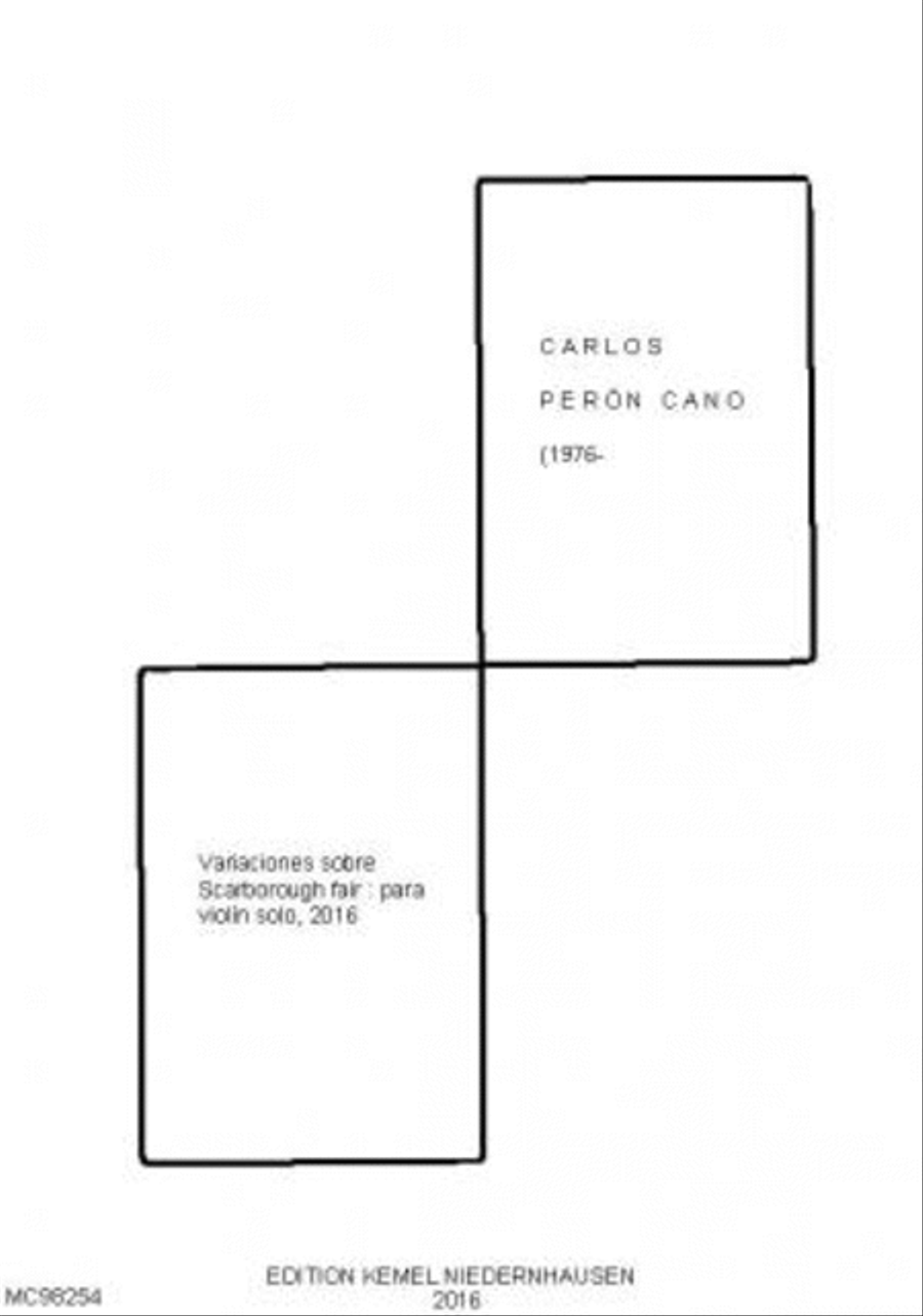 Variaciones sobre Scarborough fair Violin Solo scores gallery preview page 1
