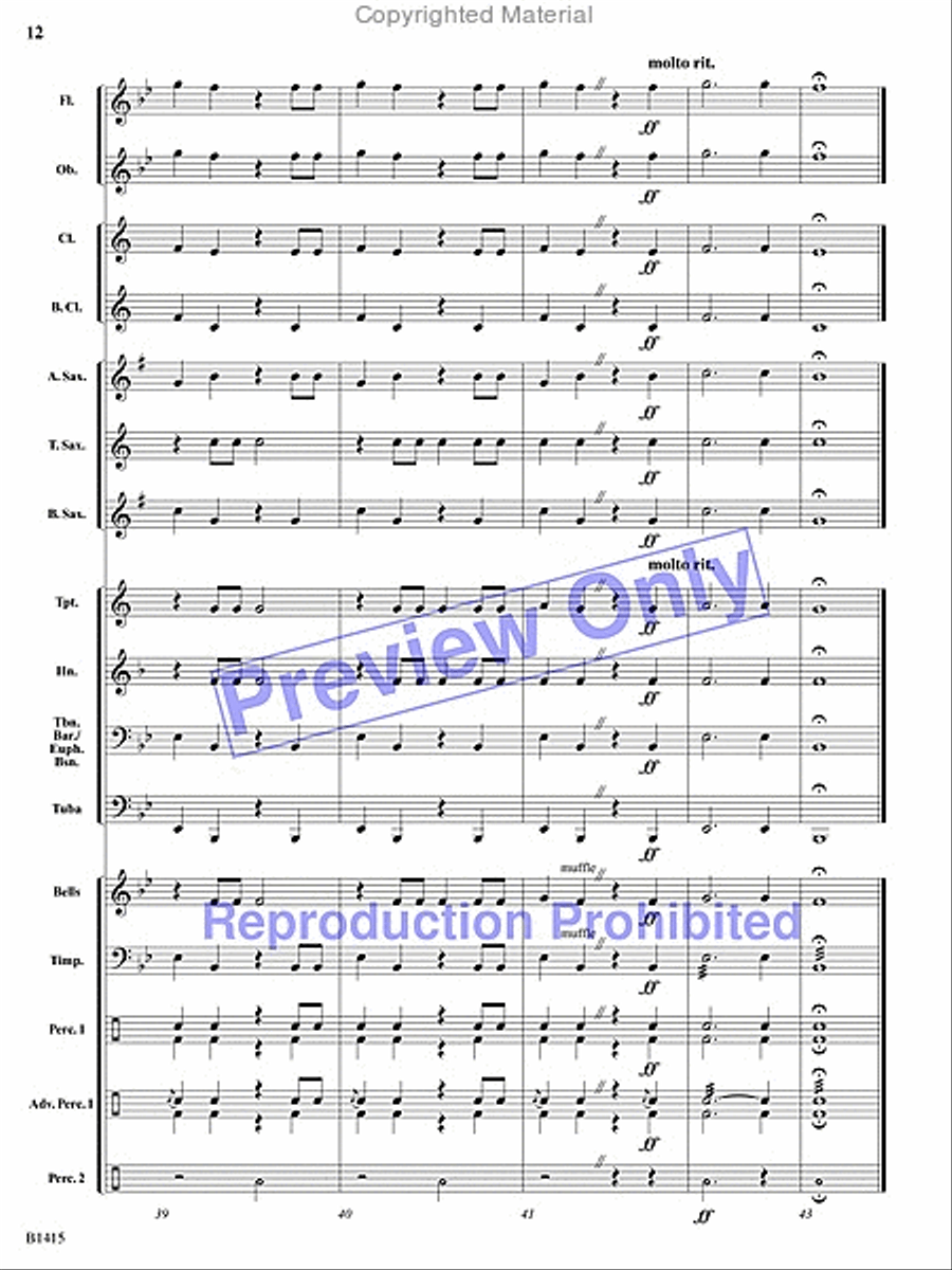 Hallelujah Chorus Hallelujah Chorus Concert Band scores gallery preview page 11