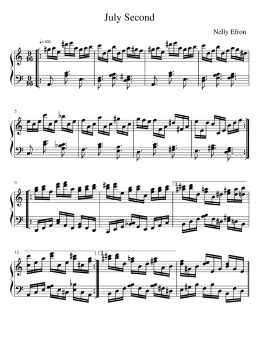 July Second Piano Method scores gallery preview page 1