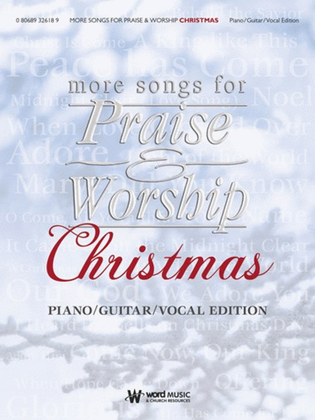 Book cover for More Songs for Praise & Worship Christmas - Singalong Book - (Piano/Guitar/Vocal)